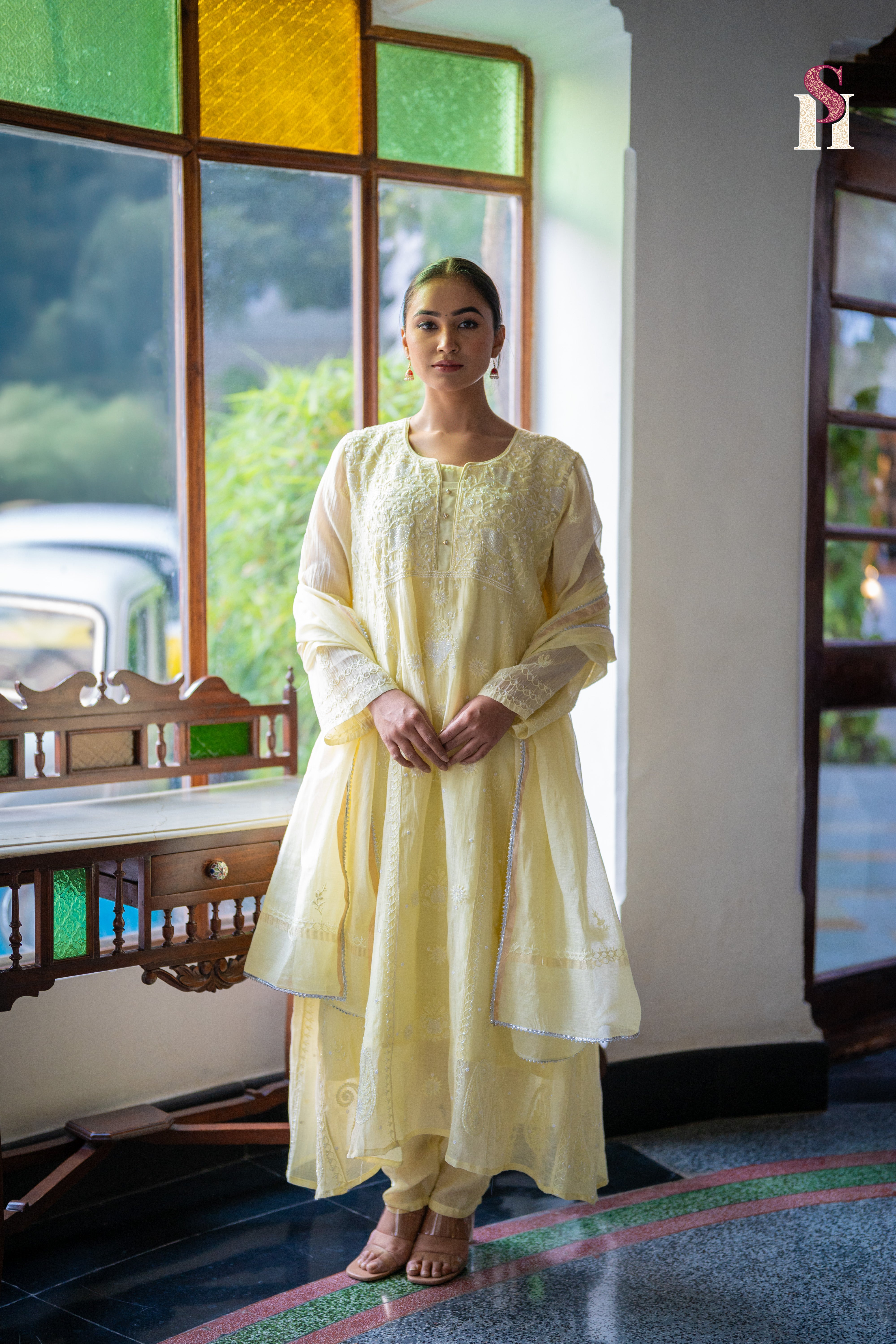 Yellow Colour Anarkali