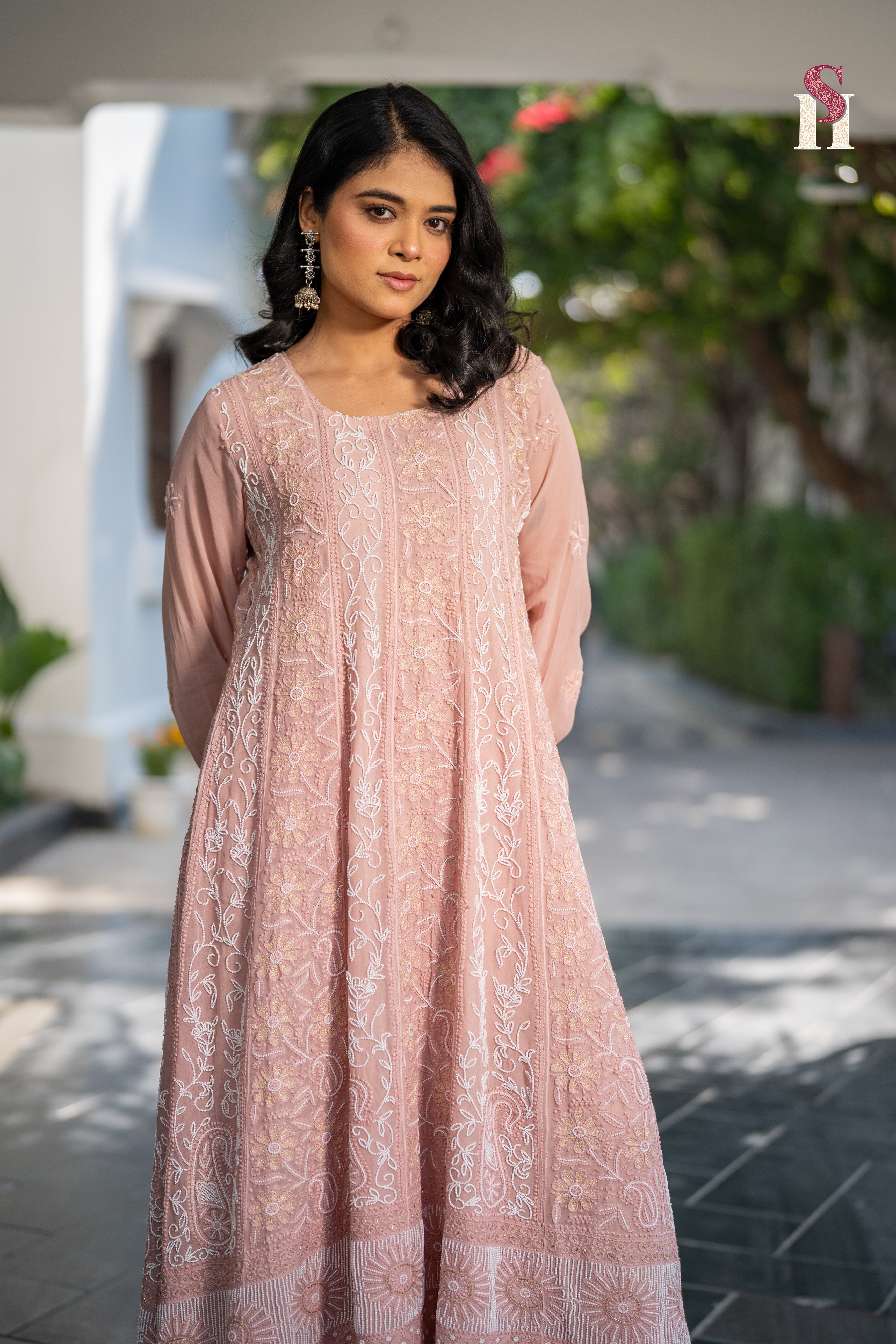 Light Brown Colour Anarkali