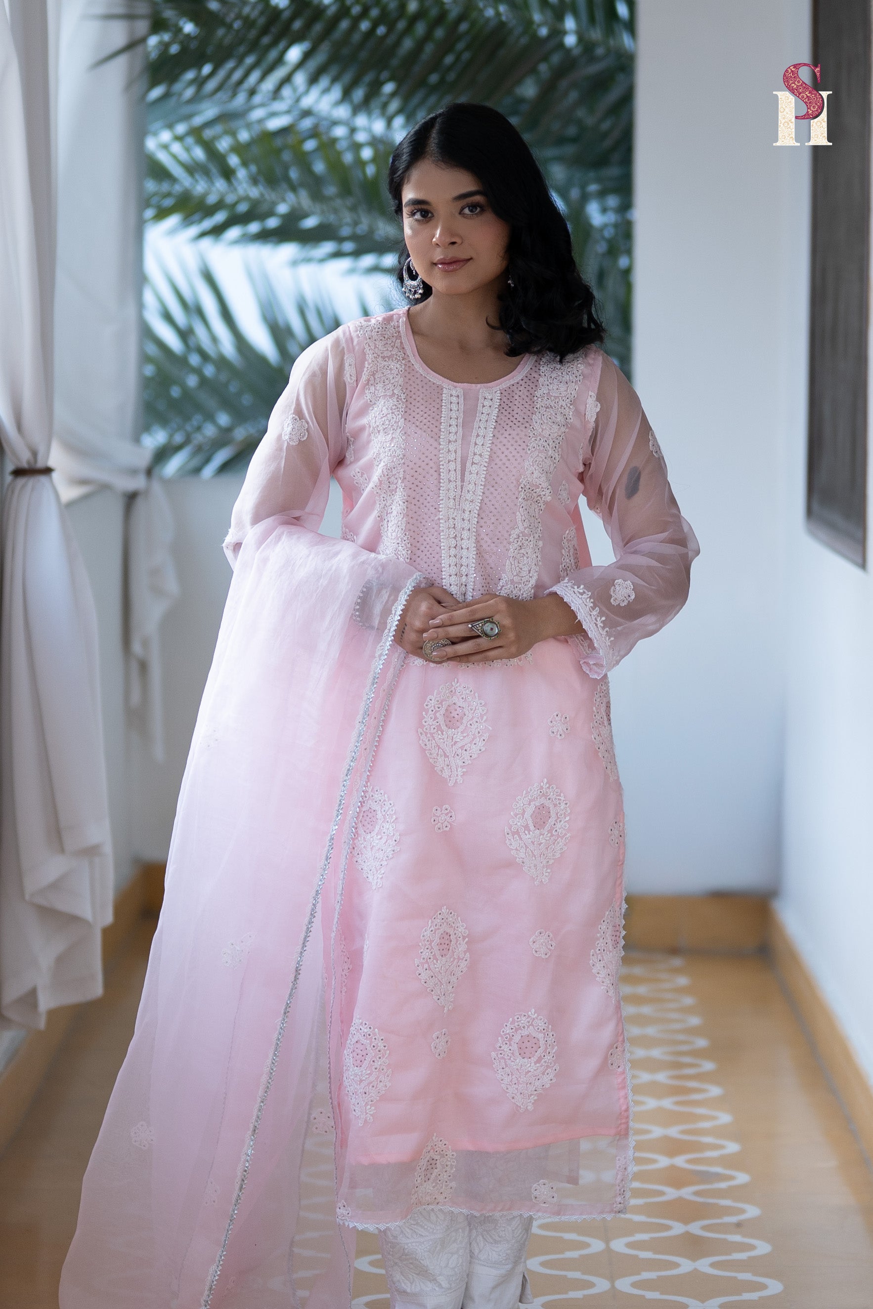 Baby Pink Colour Suit