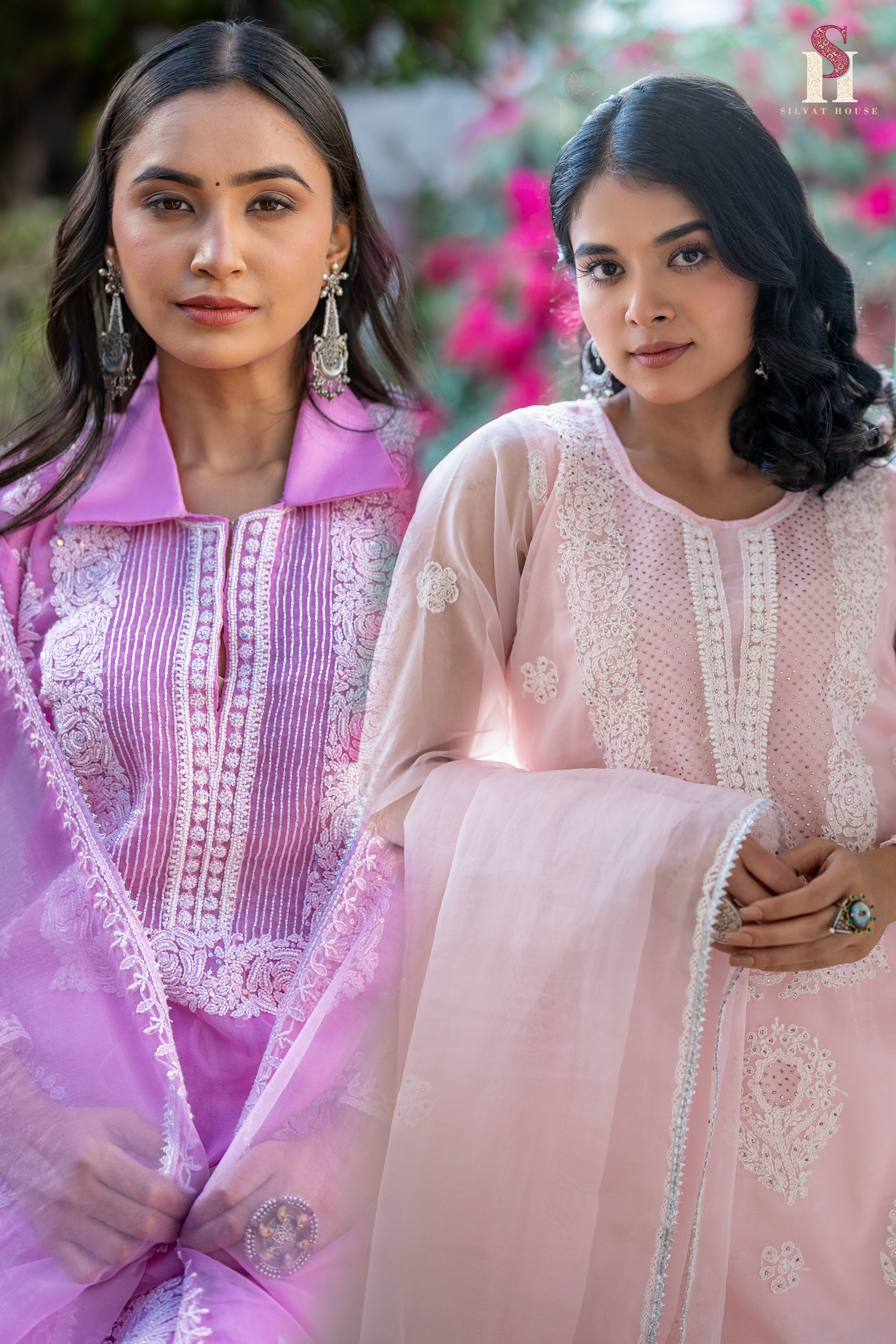 Onion Pink Suit & Baby Pink Suit Combo